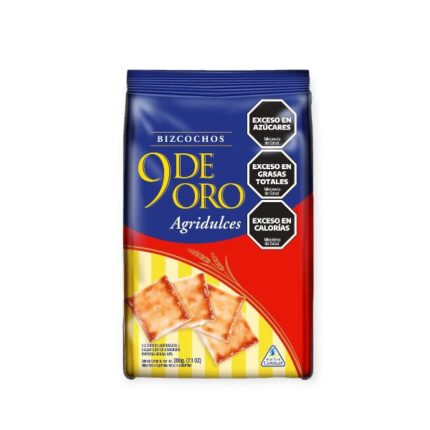 9 DE ORO BIZCOCHOS AGRIDULCES X200G