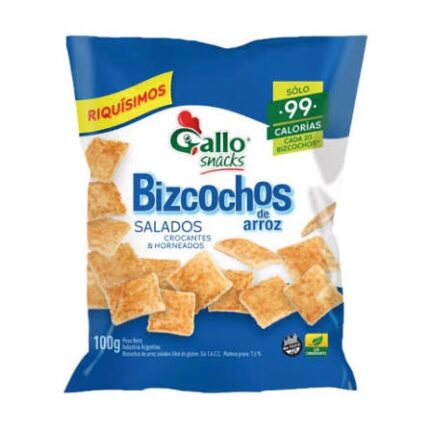 GALLO BIZC. ARROZ SALADOS X 100G
