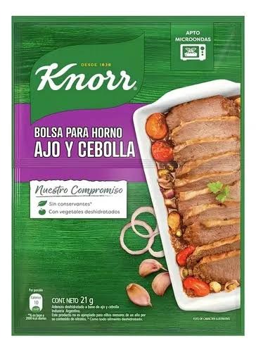 KNORR BOLSA HORNO AJO Y CEBOLLA