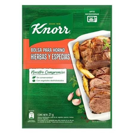 knorr bolsa horno hierbas y especias
