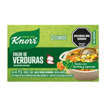 KNORR CALDO VERDURA X2