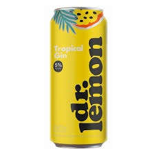 DR LEMON GIN TROPICAL X 473ML