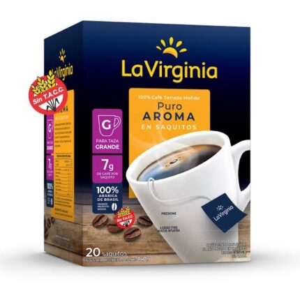 LA VIRGINIA CAFE PURO AROMA SAQ 20X7G
