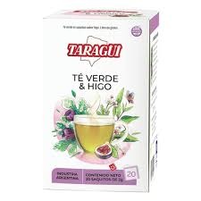 TARAGUI TE VERDE & HIGO SAQ. X 20