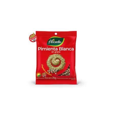 alicante pimienta blanca grano x25