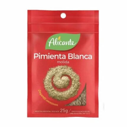 ALICANTE PIMIENTA BCA.MOLIDA X25G
