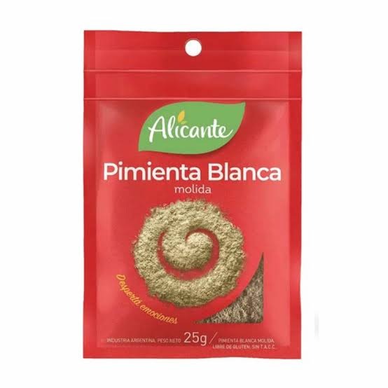 alicante pimienta blanca molida x25