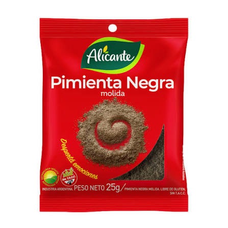 alicante pimienta negra molida x25