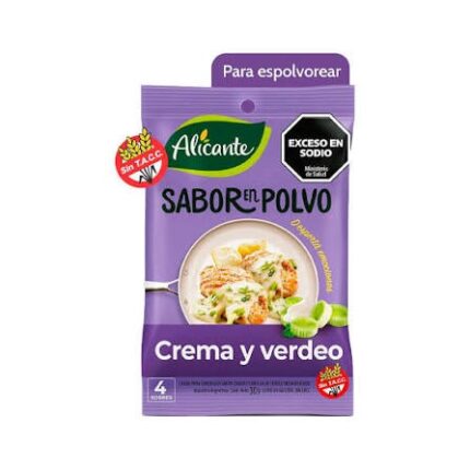 ALICANTE SAB.POLVO CREMA Y VERDEO X4