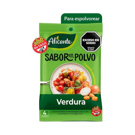 alicante sabor en polvo verdura