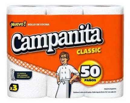CAMPANITA R.COCINA CLASSIC 50P X3
