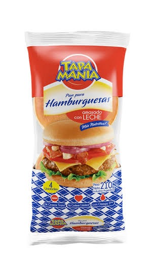 TM. PAN HAMBURGUESAS X 210G X4