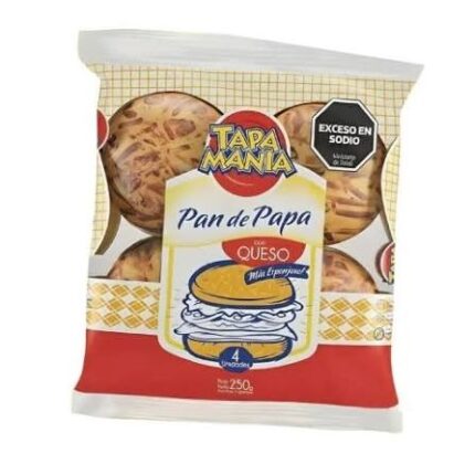 TM. PAN DE PAPA P/ HAMBURGUESA X 250G