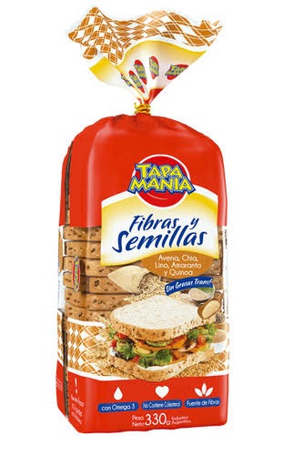 TM. PAN CON FIBRA Y SEMILLAS X 330G